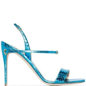 Jennifer Chamandi Tommaso 105mm snake-print leathe